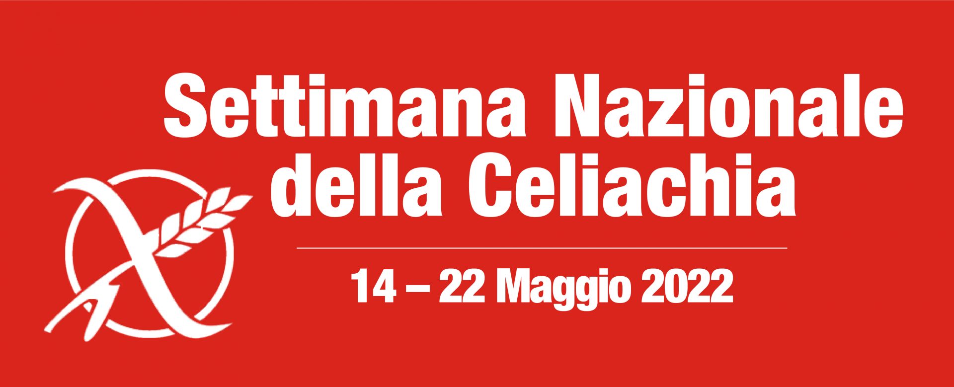 Logo Settimana Nazionale della Celiachia 2022 - Rosso - RGB