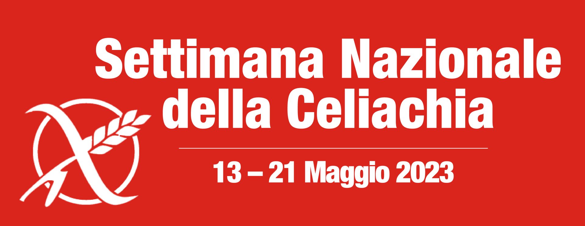 Logo Settimana Nazionale della Celiachia 2023 - Rosso - RGB